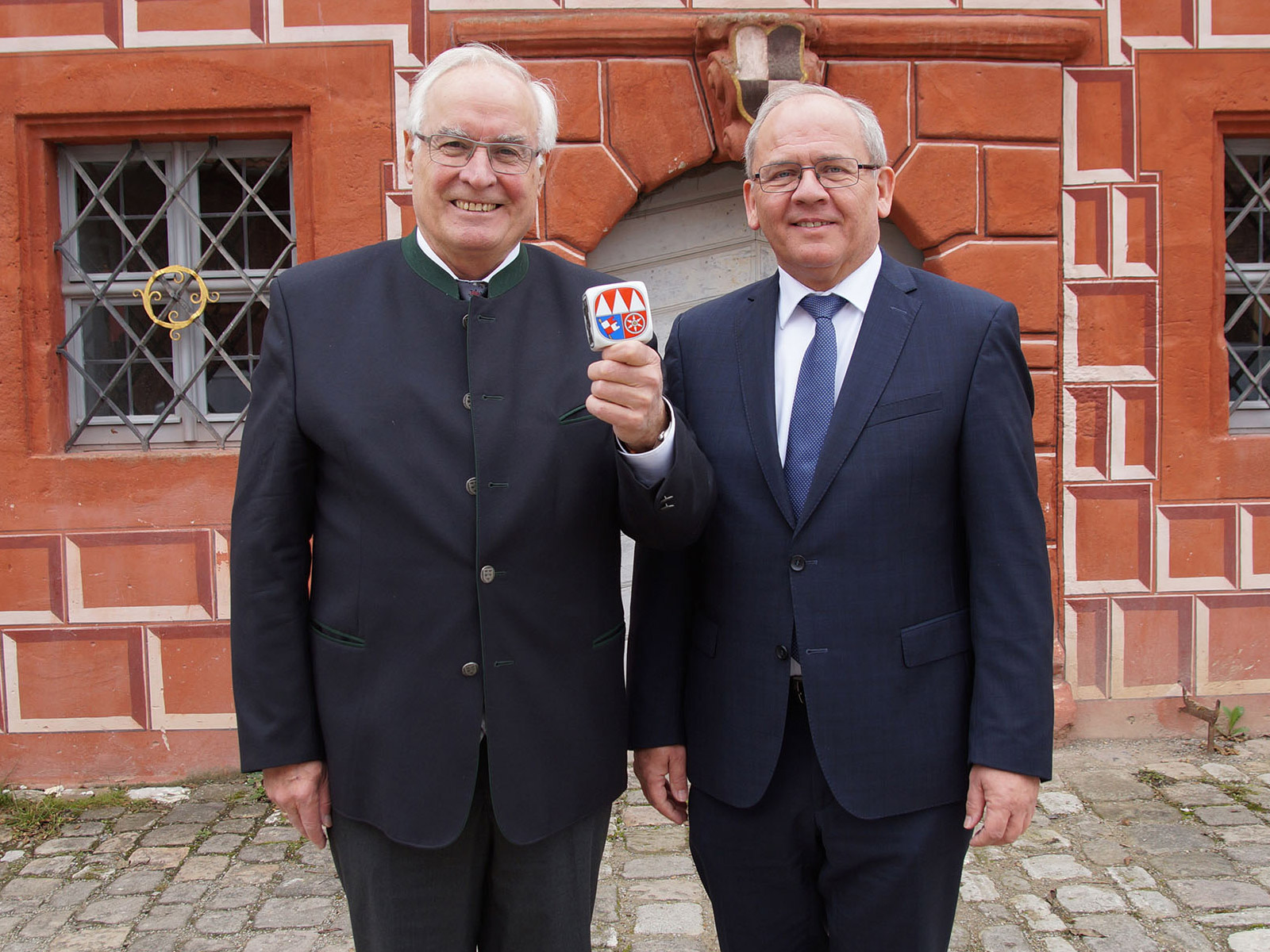 Karl-Heinz Wolbert, Willanzheim und Dr. Eugen Ehmann, Regierungspräsident von Unterfranken