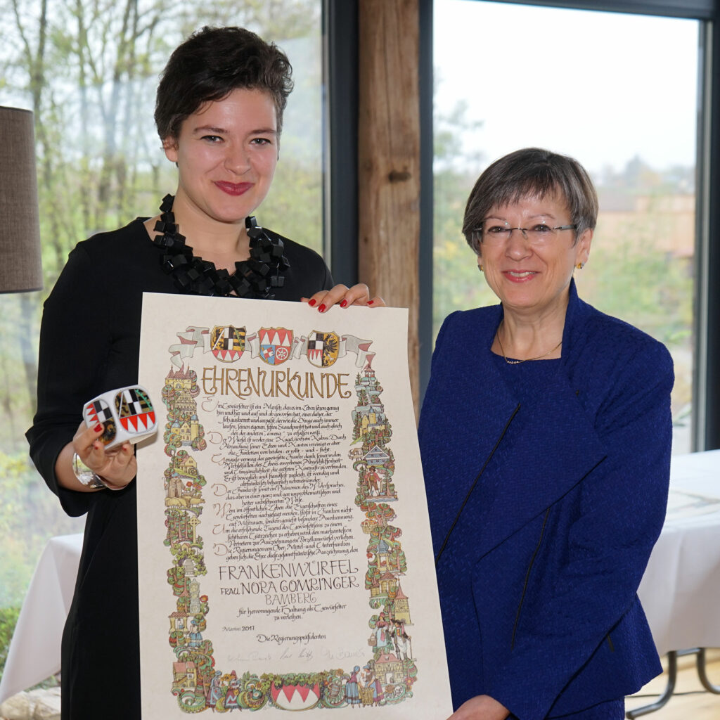 Nora Gomringer, Bamberg (Ofr), Heidrun Piwernetz, Regierungspräsidentin von Oberfranken